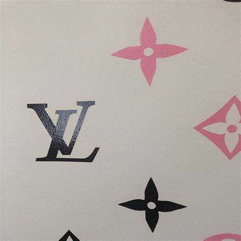 louis vuitton wall stickers pink